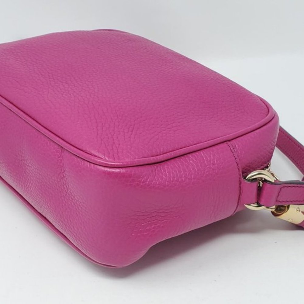 Auth Gucci Disco Camera Fuchsia Crossbody Bag - Picture 9 of 16